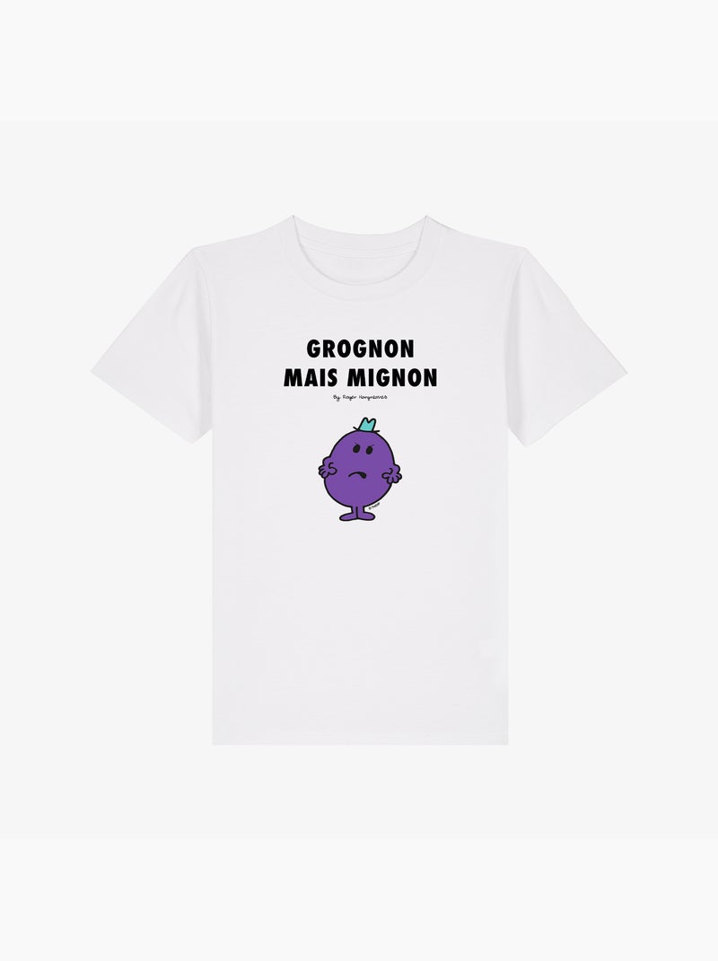 Tshirt Enfant GROGNON MAIS MIGNON 2 Blanc - Kiabi