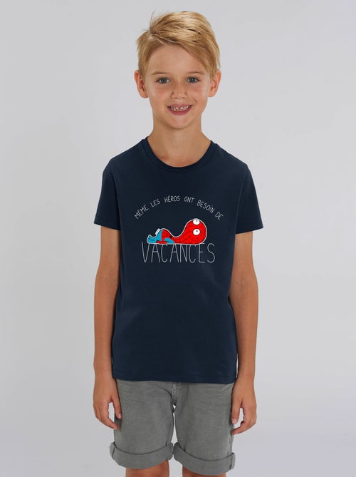 Tshirt Enfant HEROS VACANCES SPIDER - Kiabi