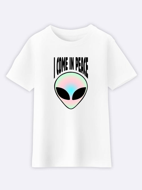 Tshirt Enfant I COME IN PEACE 2 - Kiabi Tshirt Enfant I COME IN PEACE 2 - Kiabi