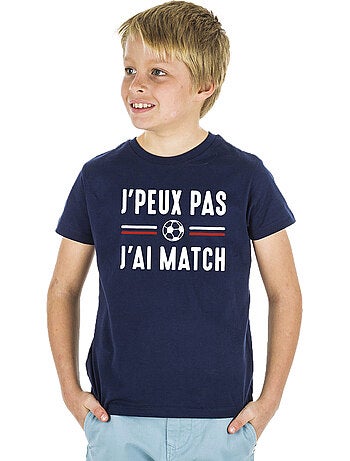 Tshirt Enfant JE PEUX PAS J'AI MATCH