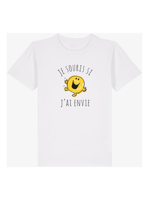 Tshirt Enfant JE SOURIS SI J'AI ENVIE - Kiabi