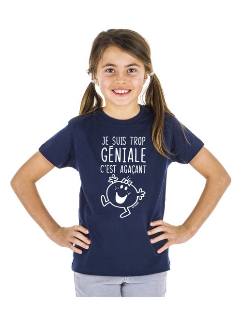 Tshirt Enfant JE SUIS TROP GÉNIALE C'EST AGAÇANT - Kiabi Tshirt Enfant JE SUIS TROP GÉNIALE C'EST AGAÇANT - Kiabi