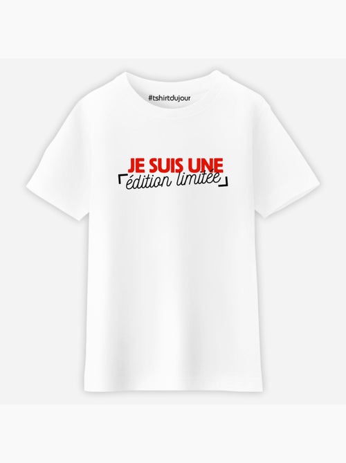 Tshirt Enfant JE SUIS UNE EDITION LIMITEE - Kiabi Tshirt Enfant JE SUIS UNE EDITION LIMITEE - Kiabi