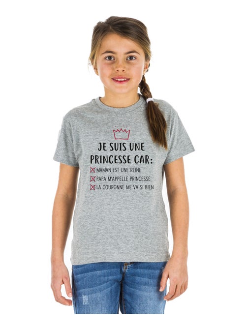 Tshirt Enfant JE SUIS UNE PRINCESSE CAR MAMAN EST UNE REINE… - Kiabi Tshirt Enfant JE SUIS UNE PRINCESSE CAR MAMAN EST UNE REINE… - Kiabi