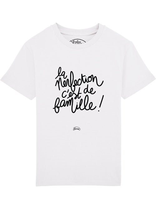 Tshirt Enfant LA PERFECTION C'EST DE FAMILLE - Kiabi Tshirt Enfant LA PERFECTION C'EST DE FAMILLE - Kiabi