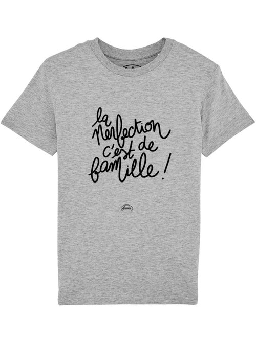 Tshirt Enfant LA PERFECTION C'EST DE FAMILLE - Kiabi Tshirt Enfant LA PERFECTION C'EST DE FAMILLE - Kiabi