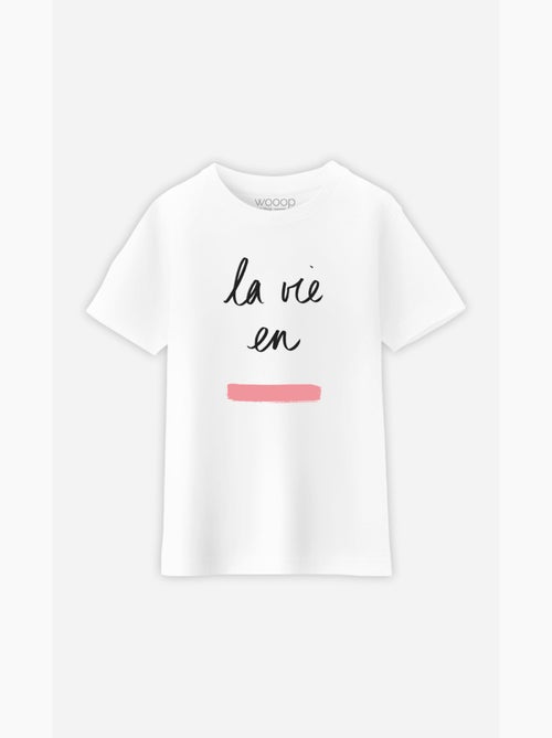 Tshirt Enfant LA VIE EN ROSE - Kiabi Tshirt Enfant LA VIE EN ROSE - Kiabi