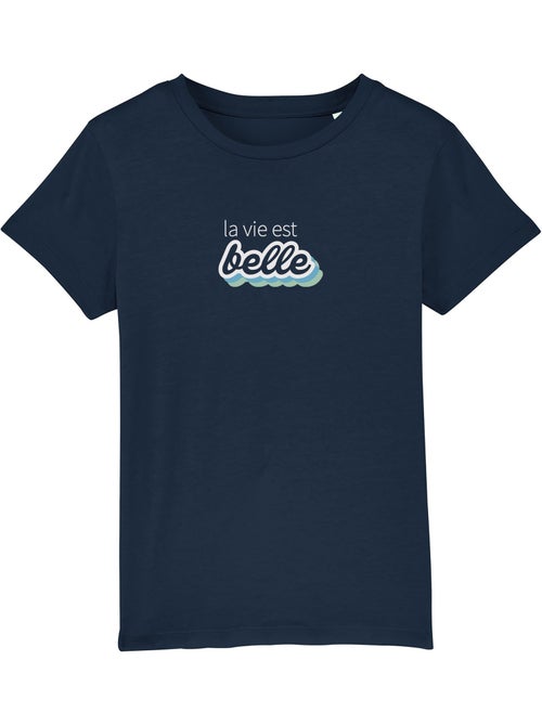Tshirt Enfant LA VIE EST BELLE VERT - Kiabi Tshirt Enfant LA VIE EST BELLE VERT - Kiabi