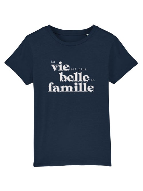 Tshirt Enfant LA VIE EST PLUS BELLE EN FAMILLE - Kiabi Tshirt Enfant LA VIE EST PLUS BELLE EN FAMILLE - Kiabi