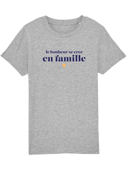 Tshirt Enfant LE BONHEUR SE CRÉE EN FAMILLE - Kiabi Tshirt Enfant LE BONHEUR SE CRÉE EN FAMILLE - Kiabi