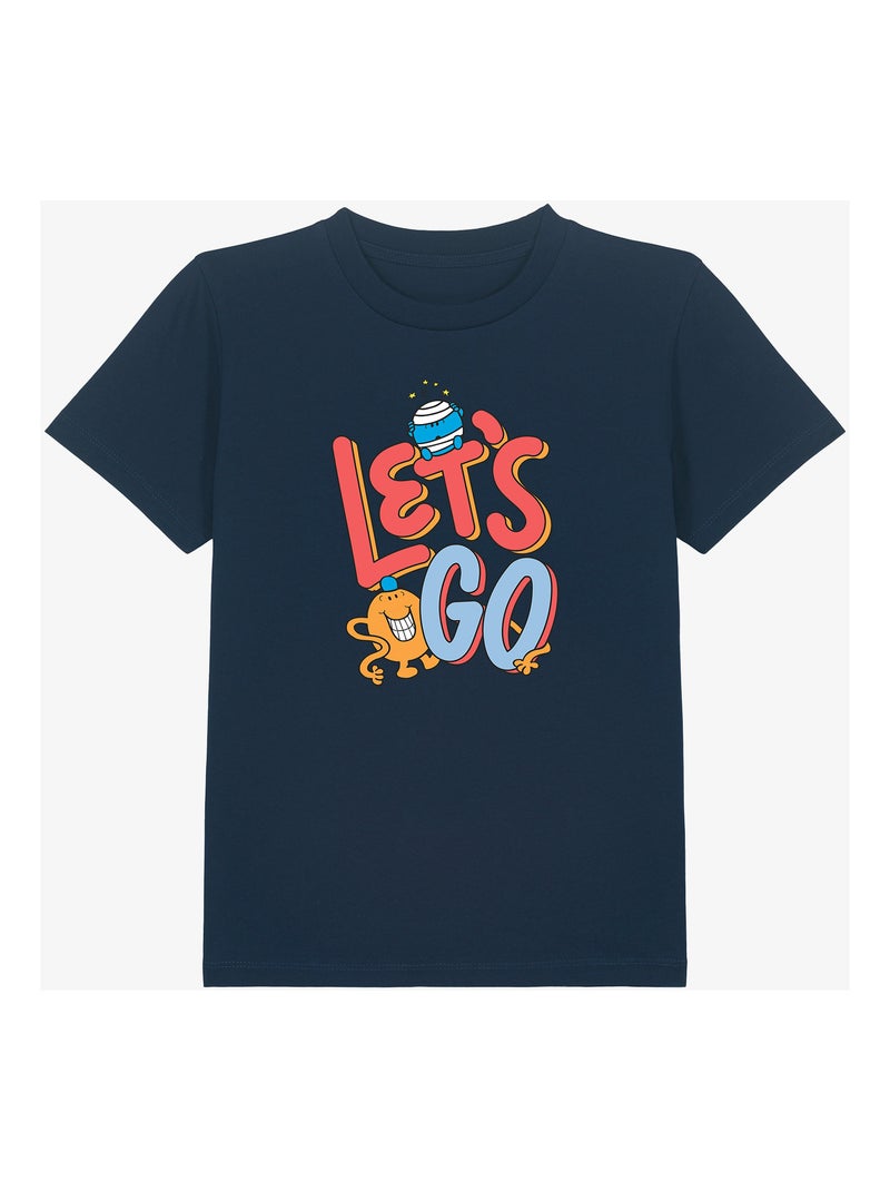 Tshirt Enfant LETS GO 2 Bleu marine - Kiabi