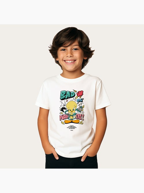 Tshirt Enfant LONELEY TUNES TWEETY 80TH BAD - Kiabi Tshirt Enfant LONELEY TUNES TWEETY 80TH BAD - Kiabi