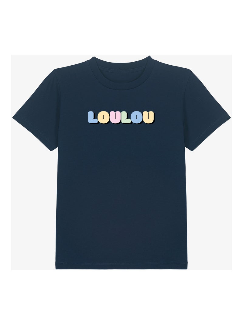 Tshirt Enfant LOULOU COLORE Bleu marine - Kiabi