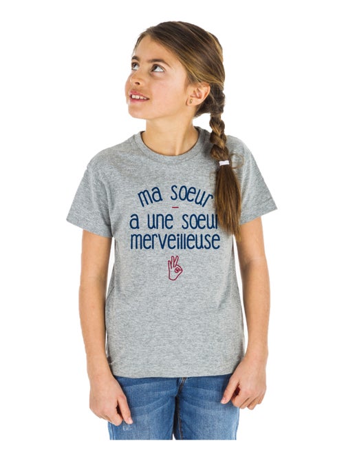 Tshirt Enfant MA SŒUR A UNE SŒUR MERVEILLEUSE - Kiabi Tshirt Enfant MA SŒUR A UNE SŒUR MERVEILLEUSE - Kiabi