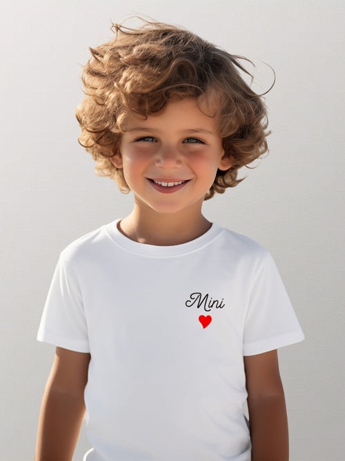 Tshirt Enfant MINI CŒUR - Kiabi
