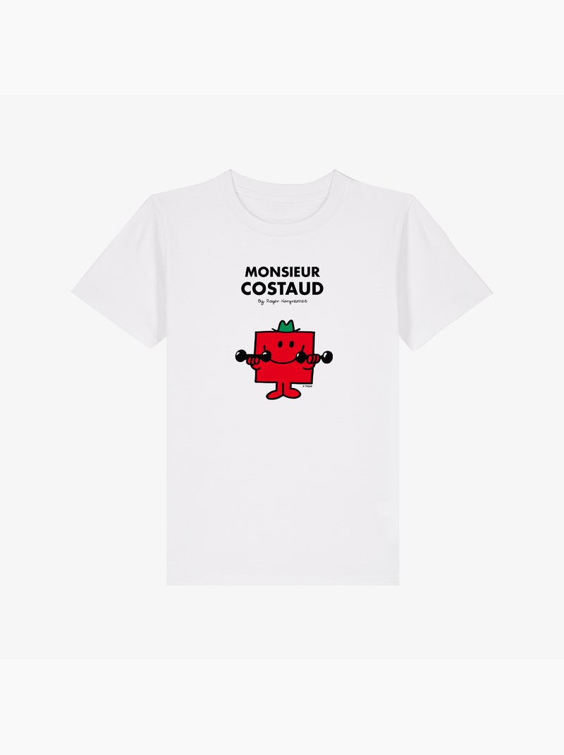 Tshirt Enfant MONSIEUR COSTAUD Blanc - Kiabi