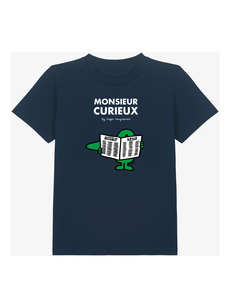 Tshirt Enfant MONSIEUR CURIEUX Bleu marine - Kiabi