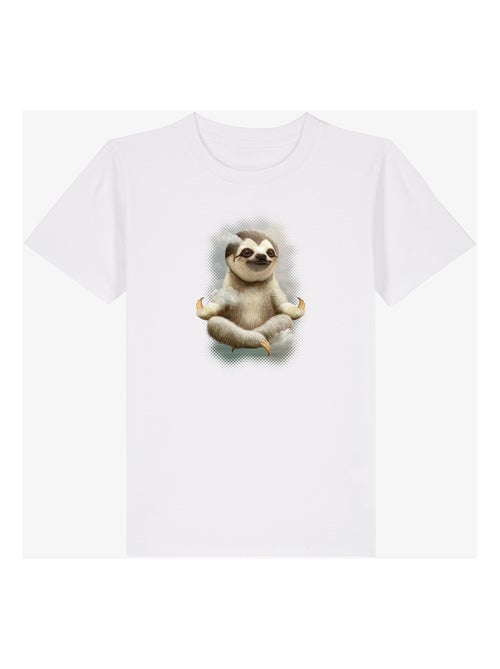 Tshirt Enfant SLOTH MEDITATE - Kiabi