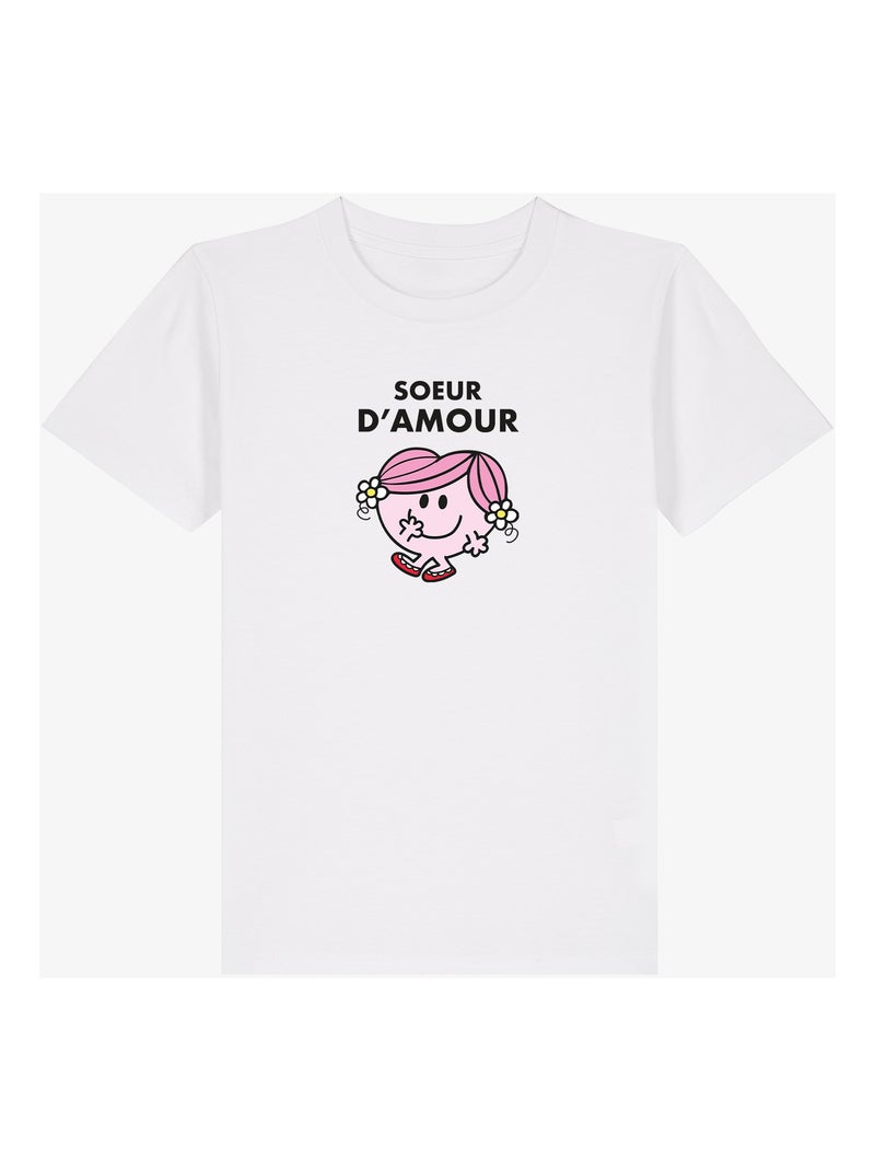 Tshirt Enfant SOEUR D AMOUR Blanc - Kiabi