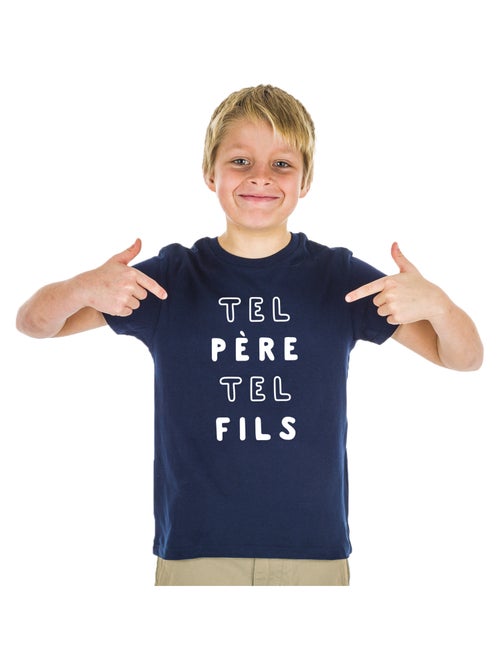 Tshirt Enfant TEL PÈRE TEL FILS 2 MPT - Kiabi Tshirt Enfant TEL PÈRE TEL FILS 2 MPT - Kiabi
