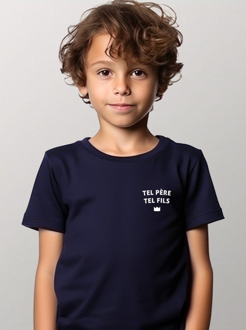 Tshirt Enfant TEL PÈRE TEL FILS CŒUR - Kiabi