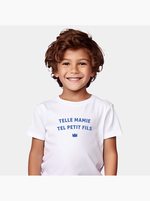Tshirt Enfant TELLE MAMIE TEL PETIT-FILS WAF - Kiabi