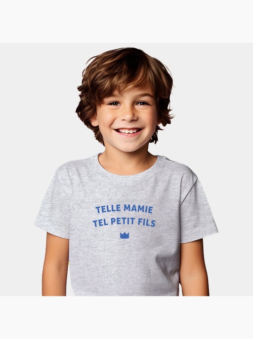 Tshirt Enfant TELLE MAMIE TEL PETIT-FILS WAF - Kiabi