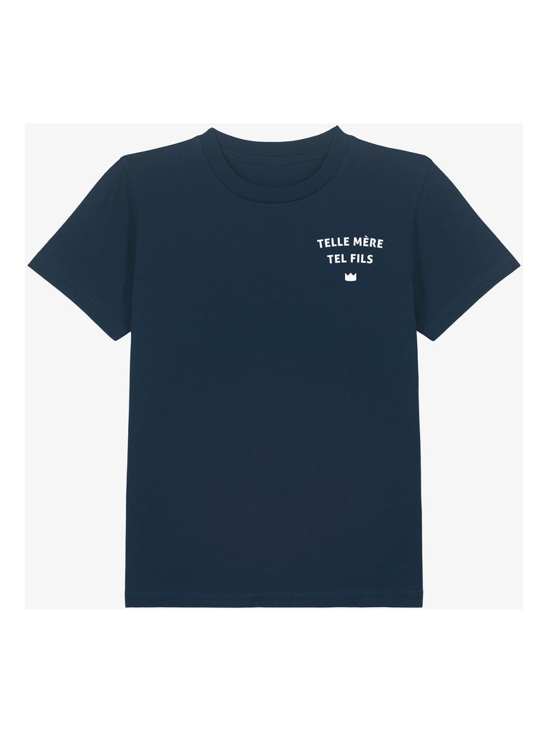 Tshirt Enfant TELLE MÈRE TEL FILS CŒUR Bleu marine - Kiabi