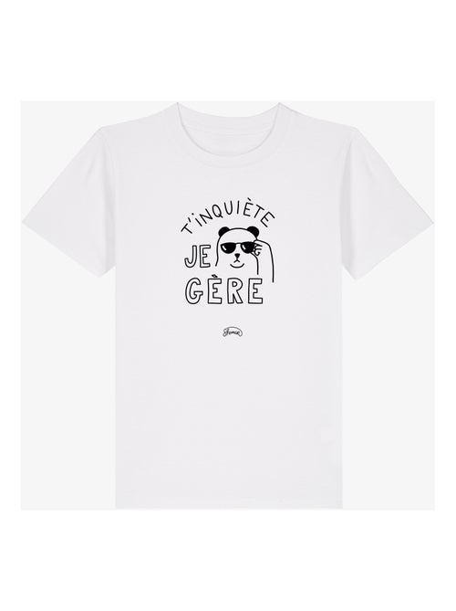 Tshirt Enfant T'INQUIETE JE GERE - Kiabi