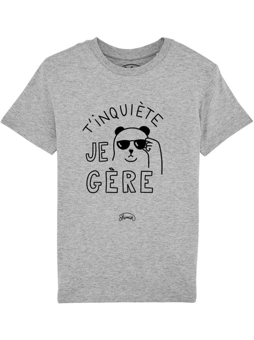 Tshirt Enfant T'INQUIETE JE GERE - Kiabi