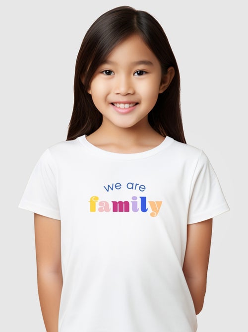 Tshirt Enfant WE ARE FAMILY - Kiabi Tshirt Enfant WE ARE FAMILY - Kiabi