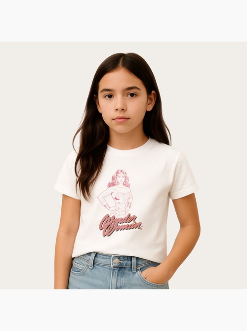 Tshirt Enfant WONDER WOMAN PINK - Kiabi Tshirt Enfant WONDER WOMAN PINK - Kiabi