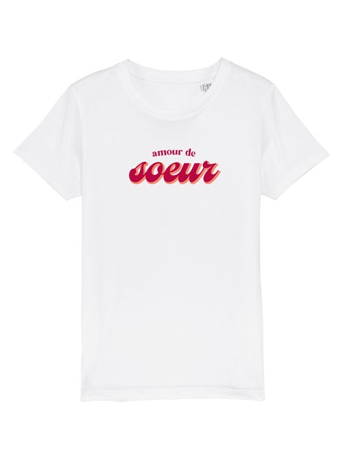 Tshirt Kinder AMOUR DE SOEUR - Kiabi Tshirt Kinder AMOUR DE SOEUR - Kiabi