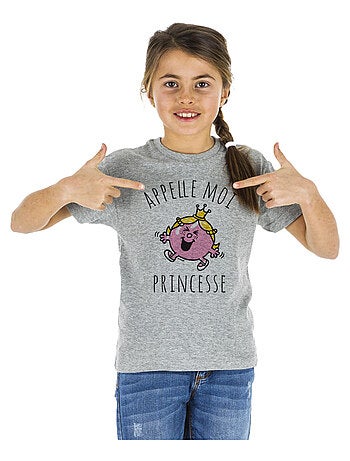 Tshirt Kinder APPELLE MOI PRINCESSE