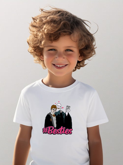 Tshirt Kinder BESTIES HARRY VOLDEMORT - Kiabi