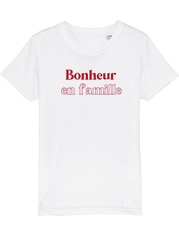 Tshirt Kinder BONHEUR EN FAMILLE
