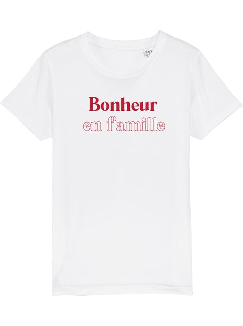 Tshirt Kinder BONHEUR EN FAMILLE - Kiabi Tshirt Kinder BONHEUR EN FAMILLE - Kiabi