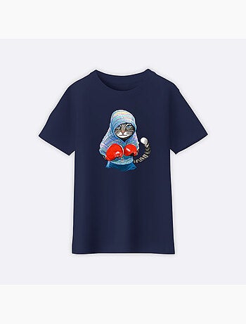 Tshirt Kinder BOXING CAT GREY