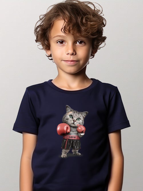 Tshirt Kinder BOXING CAT - Kiabi Tshirt Kinder BOXING CAT - Kiabi