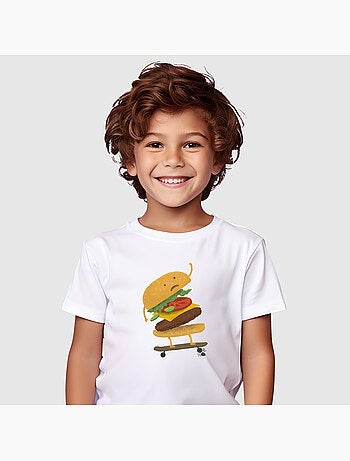 Tshirt Kinder BURGER WIPEOUT