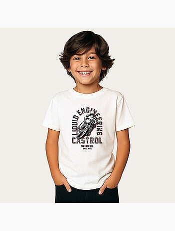 Tshirt Kinder CASTROL RETRO MOTORBIKE