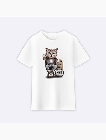 Tshirt Kinder CAT SELLING ICE CEEAM