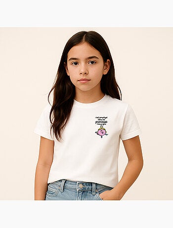 Tshirt Kinder C'EST COMPLIQUÉ D'ÊTRE UNE PRINCESSE CŒUR