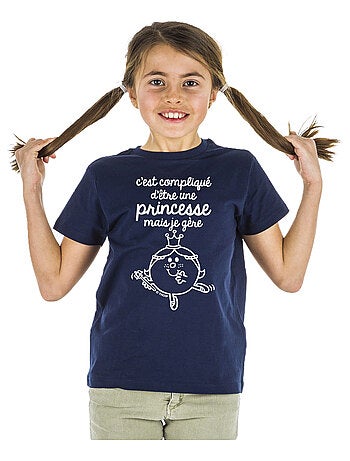 Tshirt Kinder C'EST COMPLIQUÉ D'ÊTRE UNE PRINCESSE