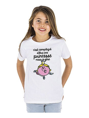 Tshirt Kinder C'EST COMPLIQUÉ D'ÊTRE UNE PRINCESSE