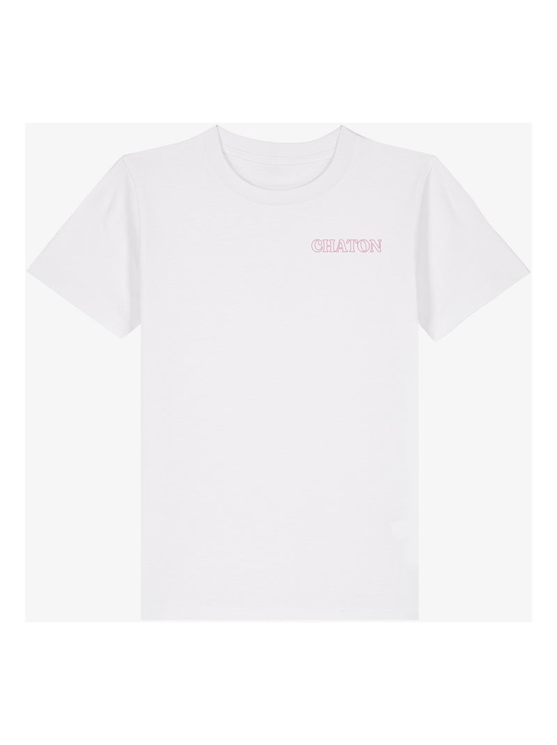 Tshirt Kinder CHATON CŒUR Wit - Kiabi