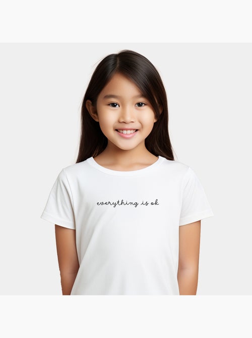 Tshirt Kinder EVERYTHING IS OK - Kiabi Tshirt Kinder EVERYTHING IS OK - Kiabi