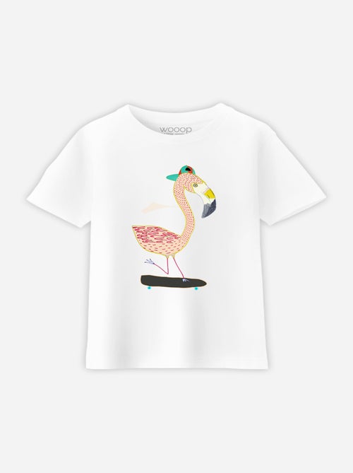 Tshirt Kinder FLAMINGO SKATER - Kiabi Tshirt Kinder FLAMINGO SKATER - Kiabi