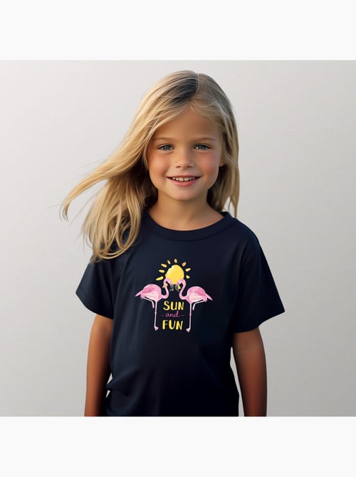 Tshirt Kinder FLAMINGO-SUN-AND-FUN - Kiabi Tshirt Kinder FLAMINGO-SUN-AND-FUN - Kiabi