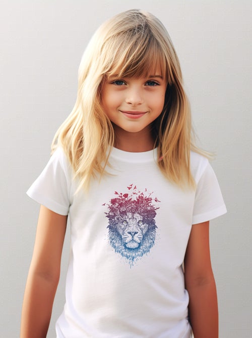 Tshirt Kinder FLORAL LION - Kiabi Tshirt Kinder FLORAL LION - Kiabi